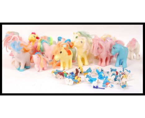 A collection of vintage retro ' My Little Pony ' toys made by Hasbro, approx 20. Also to include a small collection of vintag