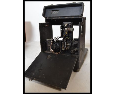 An unusual viintage early 20th century Strand Electric chain driven film projector&nbsp;