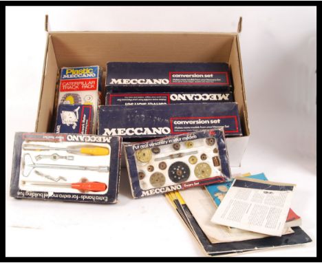 An assorted collection of boxed Meccano model building sets and tools to include box numbers 7X , 5X , 6X , 4X , No. 11010 ' 