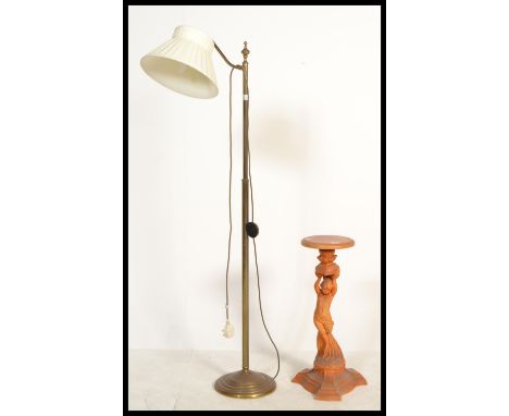 A good quality neo classical revival coaching /&nbsp; standard lamp with shaped base and top complete with the shade together