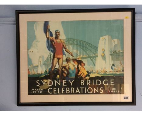 Sydney Bridge Celebrations 1932' print 