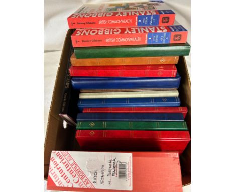 A collection of 14 x Albums of GB and World Stamps to include used and mint stamps, Stanley Gibbons Great Britain Stamp Album