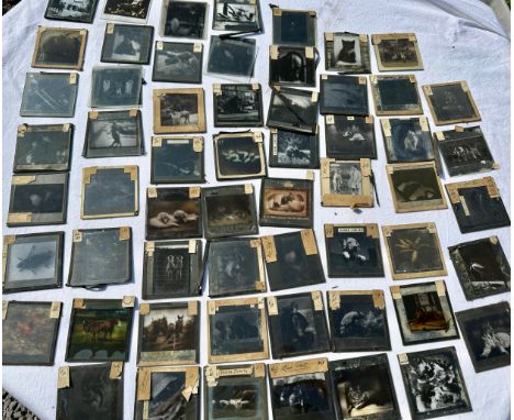 A large quantity of approx. 600 magic lantern slides to include religious (at least 50%), Palestine, photographic British and