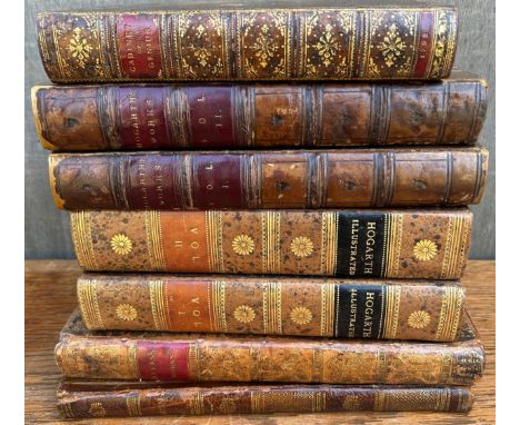 Clerk. Thomas. The Works of William Hogarth. London. R. Scholey. 1810. 2 vols. 2 engraved title, 87 plates. Some foxing.; Ire