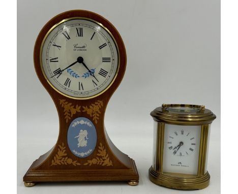 A Matthew Norman brass carriage clock and key signed to the movement 'Matthew Norman, Switzerland, 1754, 12cm h together with
