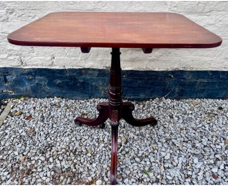 A tiptop mahogany tripod table. 78 x 68cm x 75cm h.