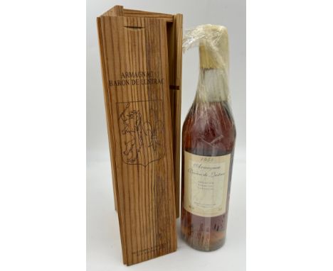 Armagnac Baron De Lustrac 1958 no. L5827298 to reverse, 40% 70cl.