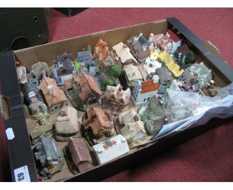 A Collection of Miniature Model Dwellings, including Lilliput Lane, David Winter, crested ware etc:- One Box 