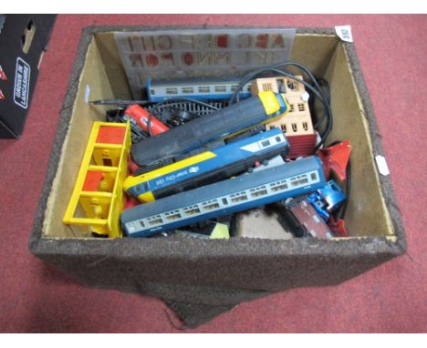 Lima 4547 Engine, Hornby Inter-City 125, carriages, track, etc:- One Box