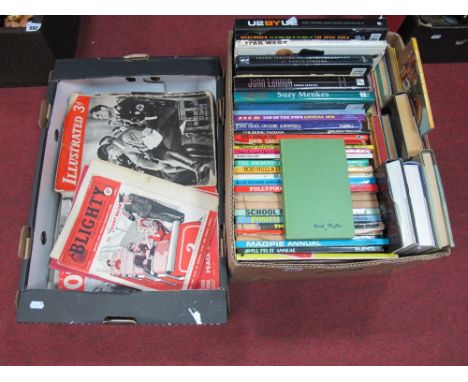 Circa 1970's/80's Children's Annuals (Magpie, Buck Rodgers, Muppets, etc), film and music biographies, children's books, toge