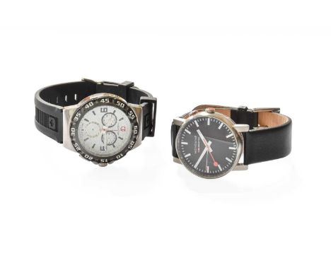 A Mondaine Centre Seconds Quartz Wristwatch, with Mondaine box and A Swiss Military Quartz Wristwatch, with Swiss Military bo