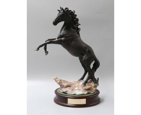 A Royal Doulton Model, "Cancara, the Black Horse", DA23, with certificate, (boxed)