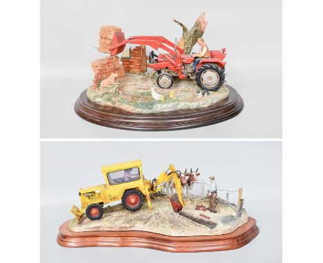 Border Fine Arts "Laying the Clays" (JCB), model No. B0535, by Ray Ayres, limited edition 1663-1750, on wood base with certif