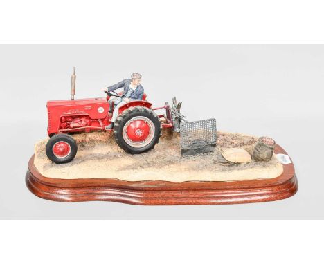 Border Fine Arts 'Lifting the Pinks' (International B250 Tractor), model No. B0219 by Ray Ayres, limited edition 1441/1750, o