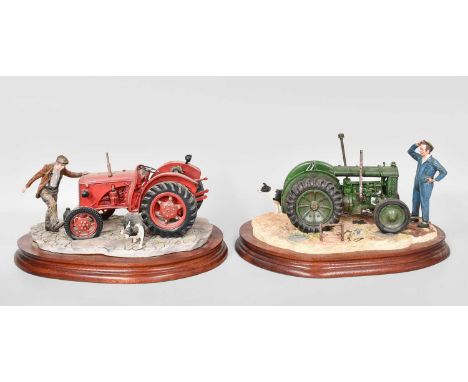 Border Fine Arts Tractor Models, comprising "Kickstart", model No. B0541 and "Won't Start", model No. B0299, both by Ray Ayre