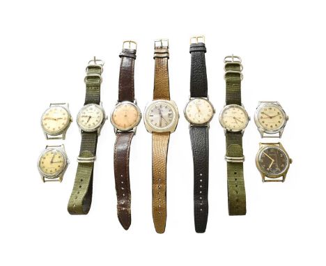 A Selection of Wristwatches, by Timex, Helvetia, Timor, Nivada, etc (qty)