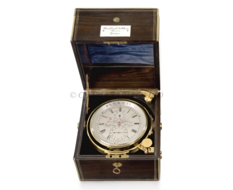 TWO-DAY MARINE CHRONOMETER FOR P&amp;O BY BROCKBANK AND ATKINS, LONDON, CIRCA 18804in. silver dial signed as per title and nu