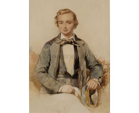 ATTRIBUTED TO GEORGE RICHMOND (BRITISH, 1809-1896)Portrait of a Naval Cadet, circa 1835Watercolour heightened with white14¼ x