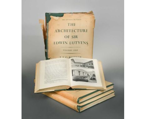 BUTLER (A S G) The Lutyens Memorial. The Architecture of Sir Edwin Lutyens, 3 vols., first edition 1950, folio, green cloth g