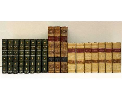 Bindings. GREEN (J R) A History of the English People, in 8 vols., 1895-96, small 8vo, Zaehnsdorf green morocco gilt; METASTA