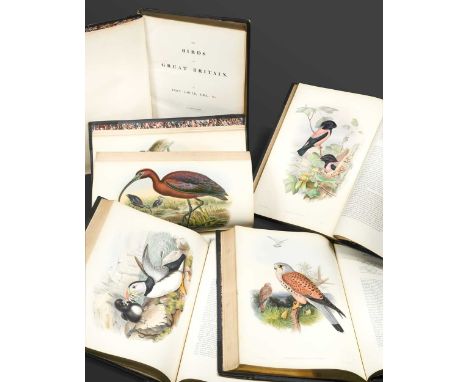 GOULD (John) The Birds of Great Britain, 5 vols., 1873, London: Taylor and Francis for the Author, folio, 55 x 37cm, with 367