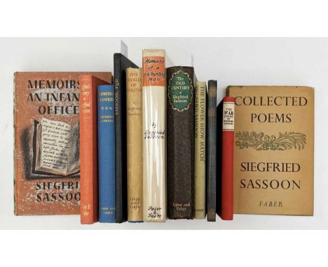 SASSOON (Siegfried) First editions of - The Old Century, 1938, signed by the author to half title, cloth; Selected Poems, 192