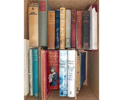 Literature, various including children's. ADAMS (R) Watership Down, 1st American edition, 1972, 3rd impression, dust jacket; 