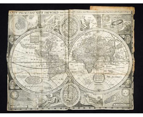 PETAVIUS (Dionysius) The History of the World: Or, an Account of Time. London: John Streater 1659, small folio, folding world