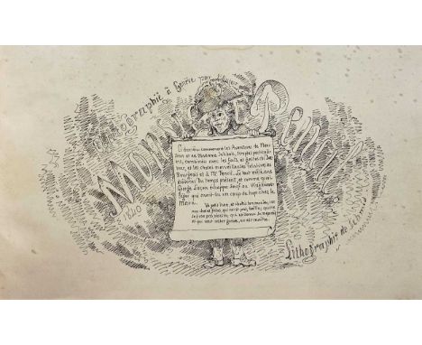 [TÖPFFER (R.)]. Monsieur Pencil. Autographié à Genève par l'auteur, lithographie de Schmid, 1840, large oblong 8vo, mounted t
