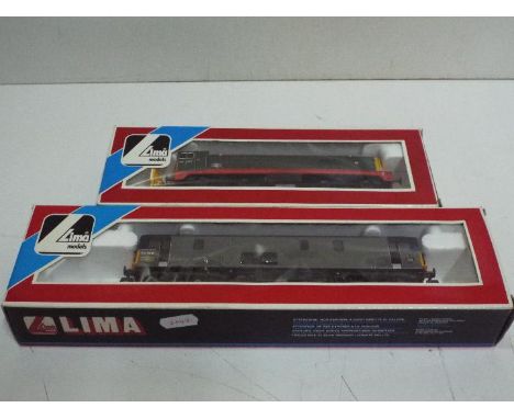 Lima - two OO gauge diesel electric locomotives comprising class 20 green livery op no 20064 # 205240 and class 73 grey liver