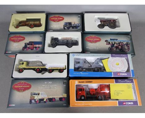 Corgi - A lot of 6 boxed Corgi limited edition trucks in 1:50 scale including # German issue 76301 MAN Silozug, # 74901 ERF p