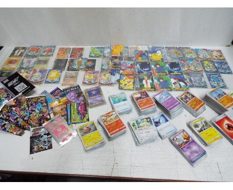 POKEMON - A collection of approximately 1,500 mainly loose POKEMON trading cards majority being Japanese. Lot includes a 10 P