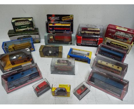 Corgi - Atlas - Classix - A group of 17 boxed car truck and bus models mostly in 1:76 scale including Corgi # OM42405 Ribble 