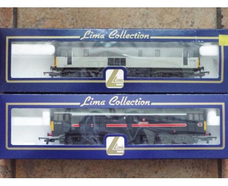 Lima Collection - two OO gauge diesel electric locomotives comprising class 73 Railfreight blue roof op no 73118 # 204877A7 a