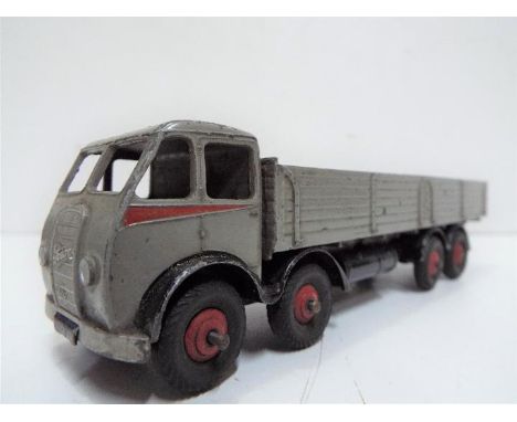 Dinky - A 1947-48 Dinky # 501 Foden Diesel 8 wheeled wagon in the early colours of grey with black chassis, red flash and red