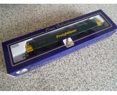Lima Collection - an OO gauge class 57 diesel electric 'Freightliner Bond' locomotive op no 57007 with green and yellow liver