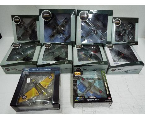 Oxford Aviation - Sky Max Models - Winged Ace - A fleet of 10 boxed 1:72 scale WWII aircraft including Sky Max # SM8002 TBD-1