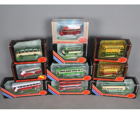 EFE - A group of 10 boxed 1:76 scale buses including # 20416 Maidstone and District Bristol VR, # 20421 Wilts and Dorset Bris