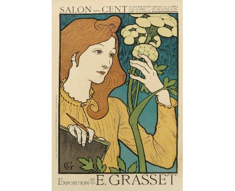 Salon Des Cent Exposition Eugene Grasset a Les Maitres de l'Affiche lithographic print, Pl.98, and thirteen other Les Maitres