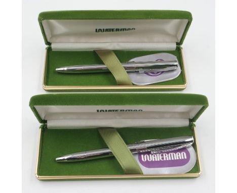 Two Waterman Quattro cased ballpoint pens, each boxed with papers. UK P&amp;P Group 1 (£16+VAT for the first lot and £2+VAT f