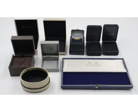 Jewellery boxes including Tiffany &amp; Co, Gucci, Lalique, Mappin &amp; Webb, Pandora and Links of London. UK P&amp;P Group 