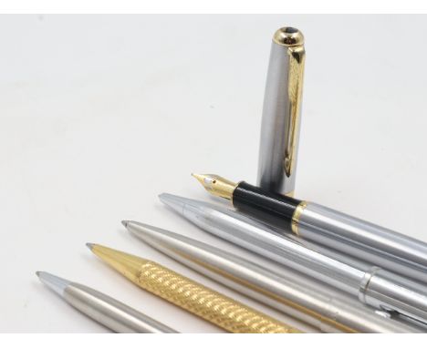 Baoer fountain pen and further pens and pencils, including Cross and Parker. UK P&amp;P Group 1 (£16+VAT for the first lot an