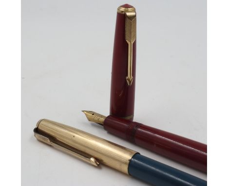 Parker fountain pen with 14ct gold nib and a Parker pencil. UK P&amp;P Group 1 (£16+VAT for the first lot and £2+VAT for subs