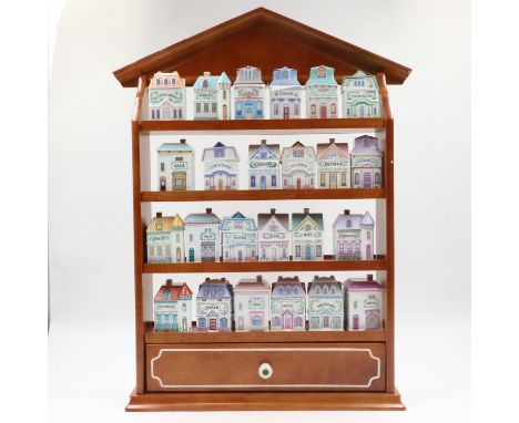 Brooks and Bentley Village spice rack with twenty four spice jars, rack H: 58 cm, no condition issues, all in good order as i