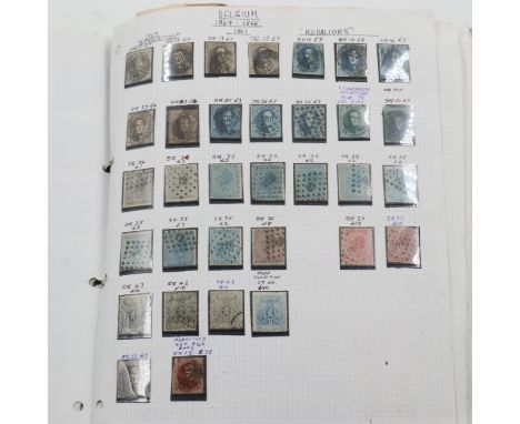 Belgium stamp album 1851 and later, including German occupation. UK P&amp;P Group 1 (£16+VAT for the first lot and £2+VAT for