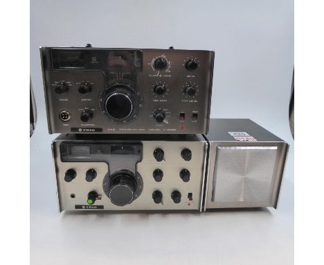 Kenwood/Trio 'twins', including T-599S transmitter, R-599 receiver and an S-599 speaker (T-599S and R-599 both power up and a