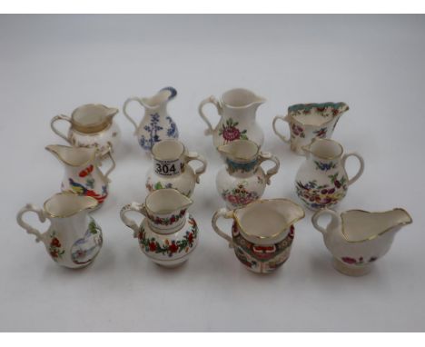 Twelve Royal Worcester Heirloom jugs collection with certificates. Not available for in-house P&amp;P 