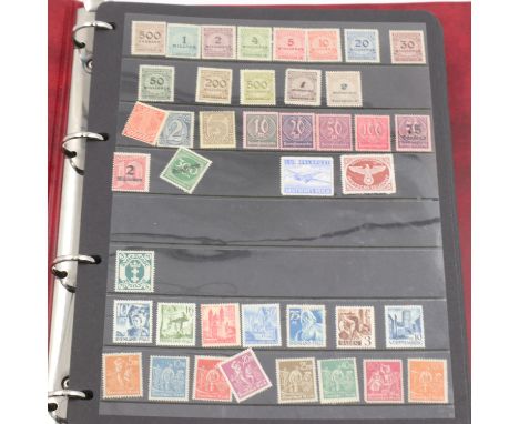 German stamp album, including WWII. UK P&amp;P Group 1 (£16+VAT for the first lot and £2+VAT for subsequent lots)