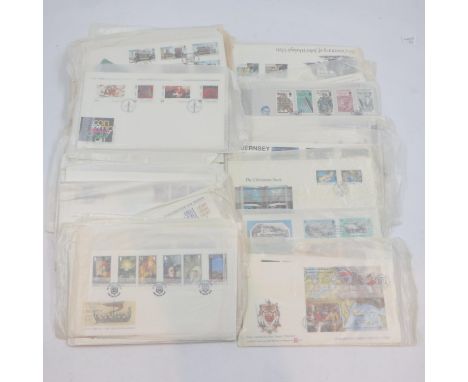 Collection of over sixty Guernsey Post Office, first day covers. UK P&amp;P Group 1 (£16+VAT for the first lot and £2+VAT for
