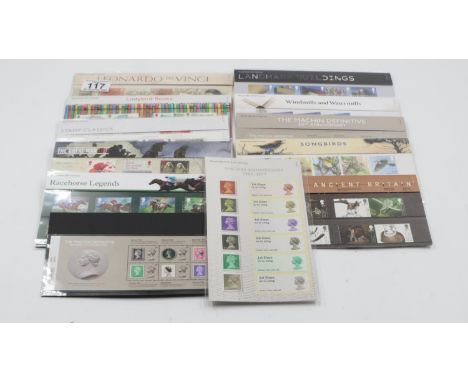 Selection of UK mint stamp sets, face value in excess of £100. UK P&amp;P Group 1 (£16+VAT for the first lot and £2+VAT for s